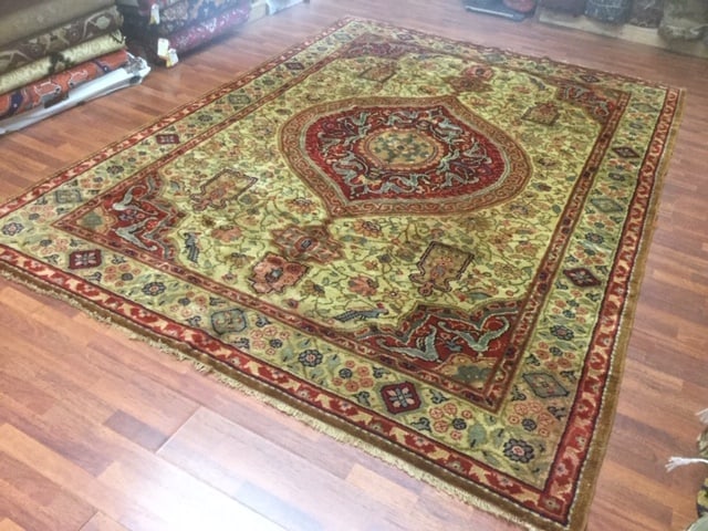 1920 Turkish Ushak Rug, excellent, 8'.3"x11'.4" - 7