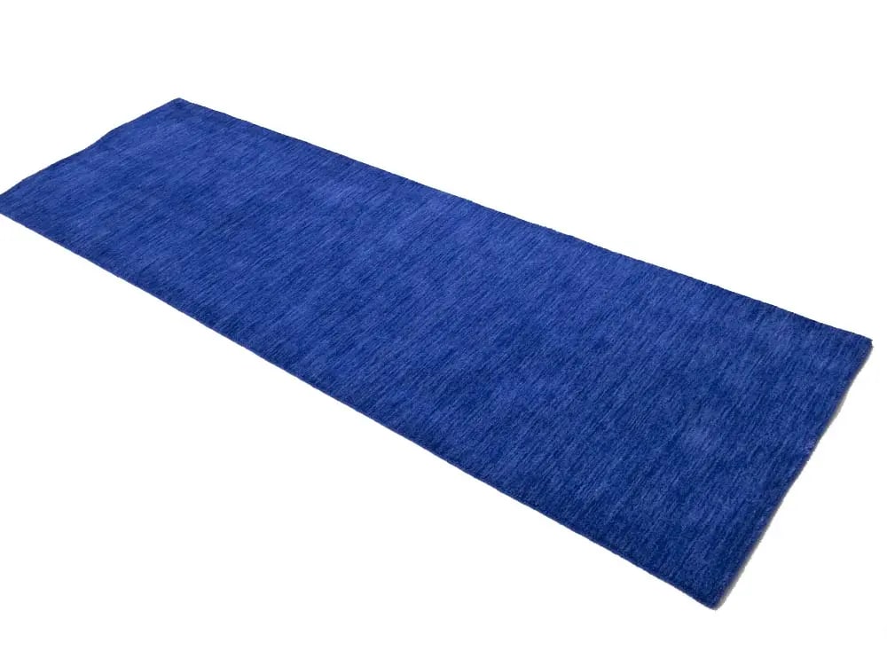 Solid Royal Blue Modern 3X8 Gabbeh Oriental Runner Rug - 3