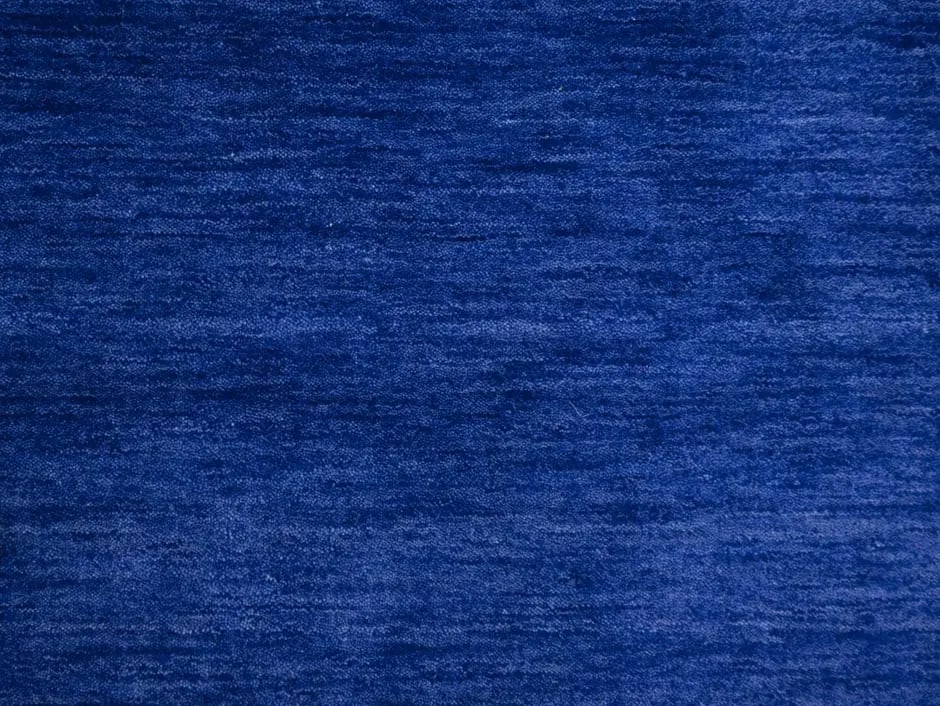 Solid Royal Blue Modern 3X8 Gabbeh Oriental Runner Rug - 8
