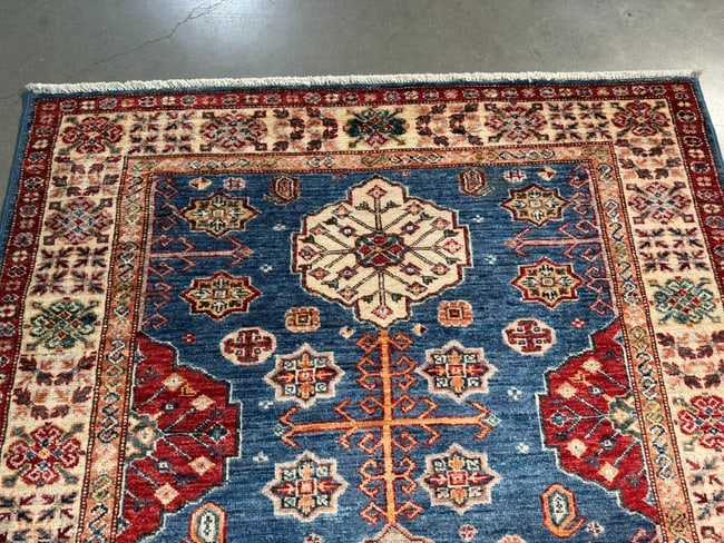 Fine Super Kazak Rug 4x6 - 4