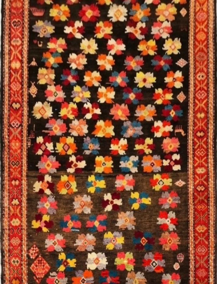 Hand Knotted Karabagh Tribal Wool Runner Caucasian Oriental Area Rug 5' x 11'6" - 3
