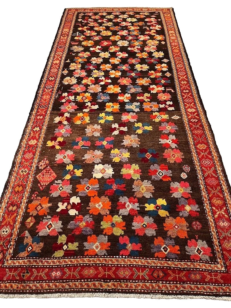 Hand Knotted Karabagh Tribal Wool Runner Caucasian Oriental Area Rug 5' x 11'6" - 5