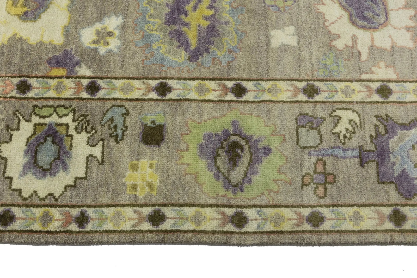 Floral Colorfast 8X10 Oushak Chobi Oriental Rug - 11