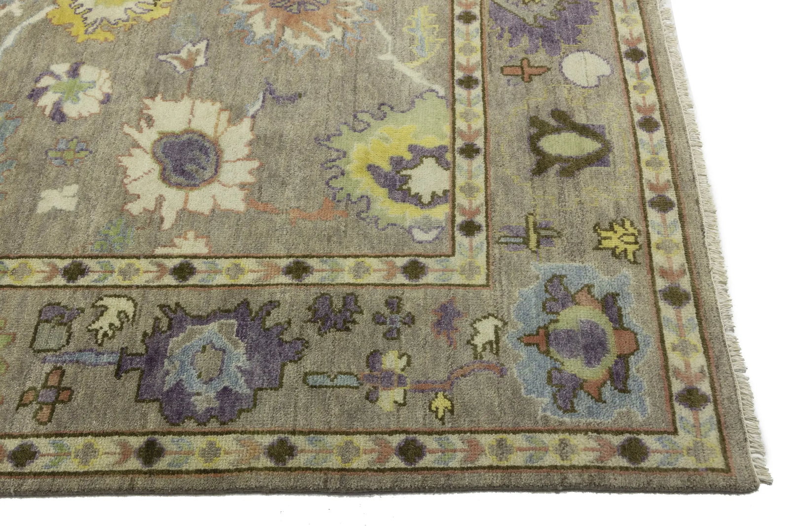Floral Colorfast 8X10 Oushak Chobi Oriental Rug - 12