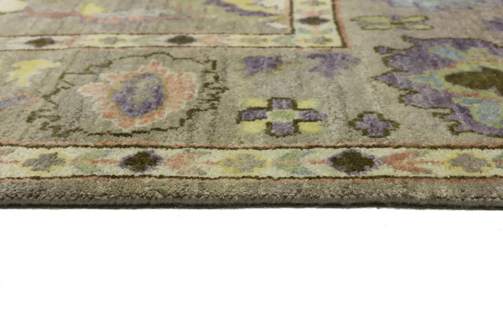 Floral Colorfast 8X10 Oushak Chobi Oriental Rug - 14