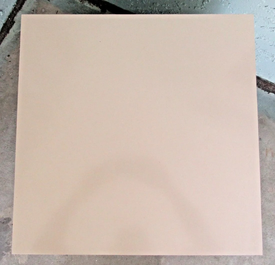 1960s Mid-Century Modern Vintage Cube Accent Table Tan - 4