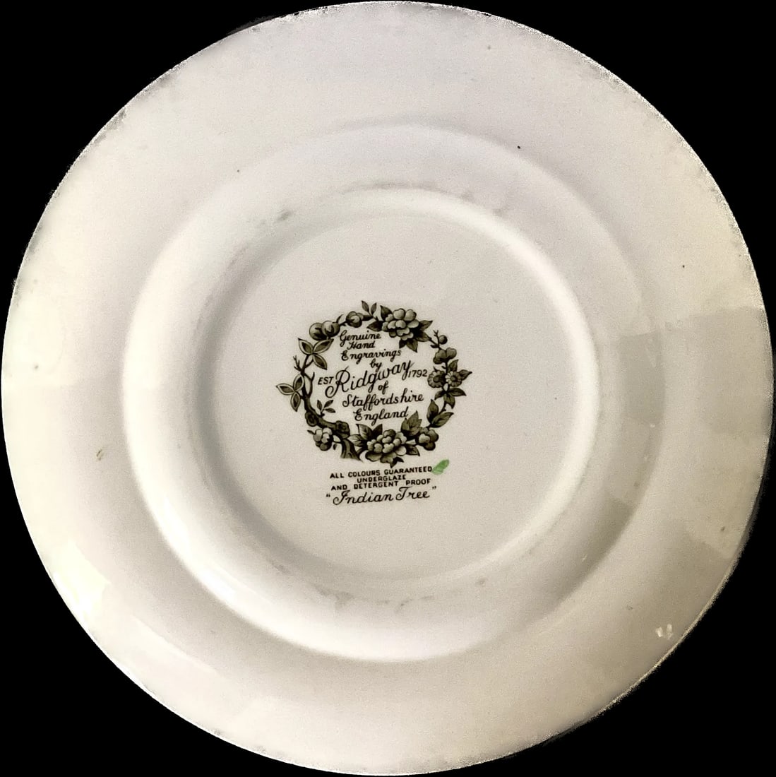 Set of Ridgeway of Staffordshire England "Indian Tree" Plates - 7