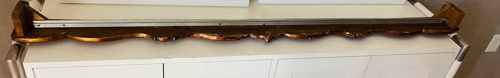 Antique French Window Valance Cornice - 5