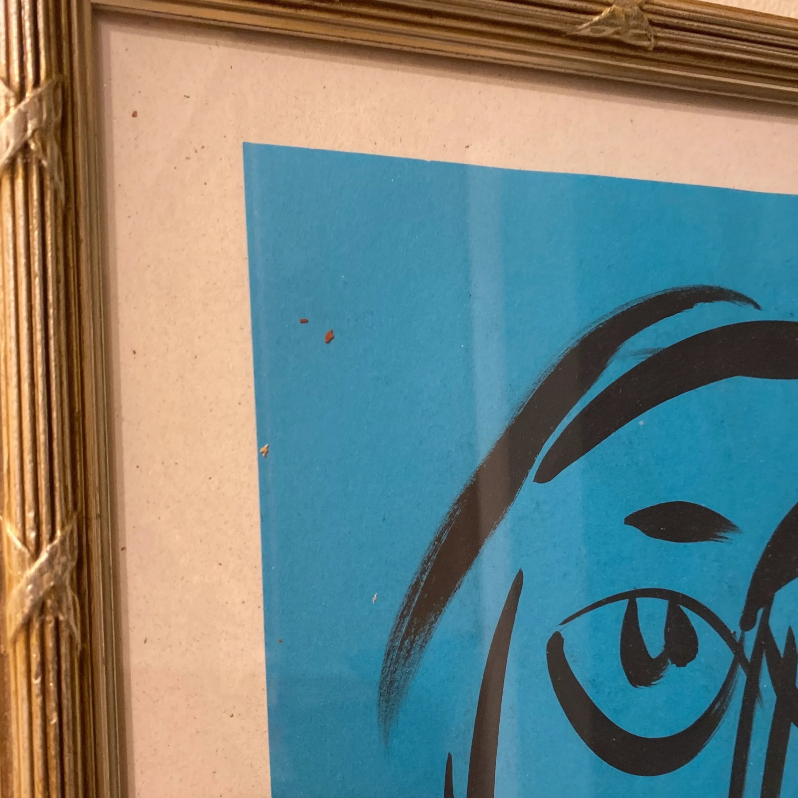 Peter Keil Original Blue Abstract Portrait Paintings - a Pair - 6