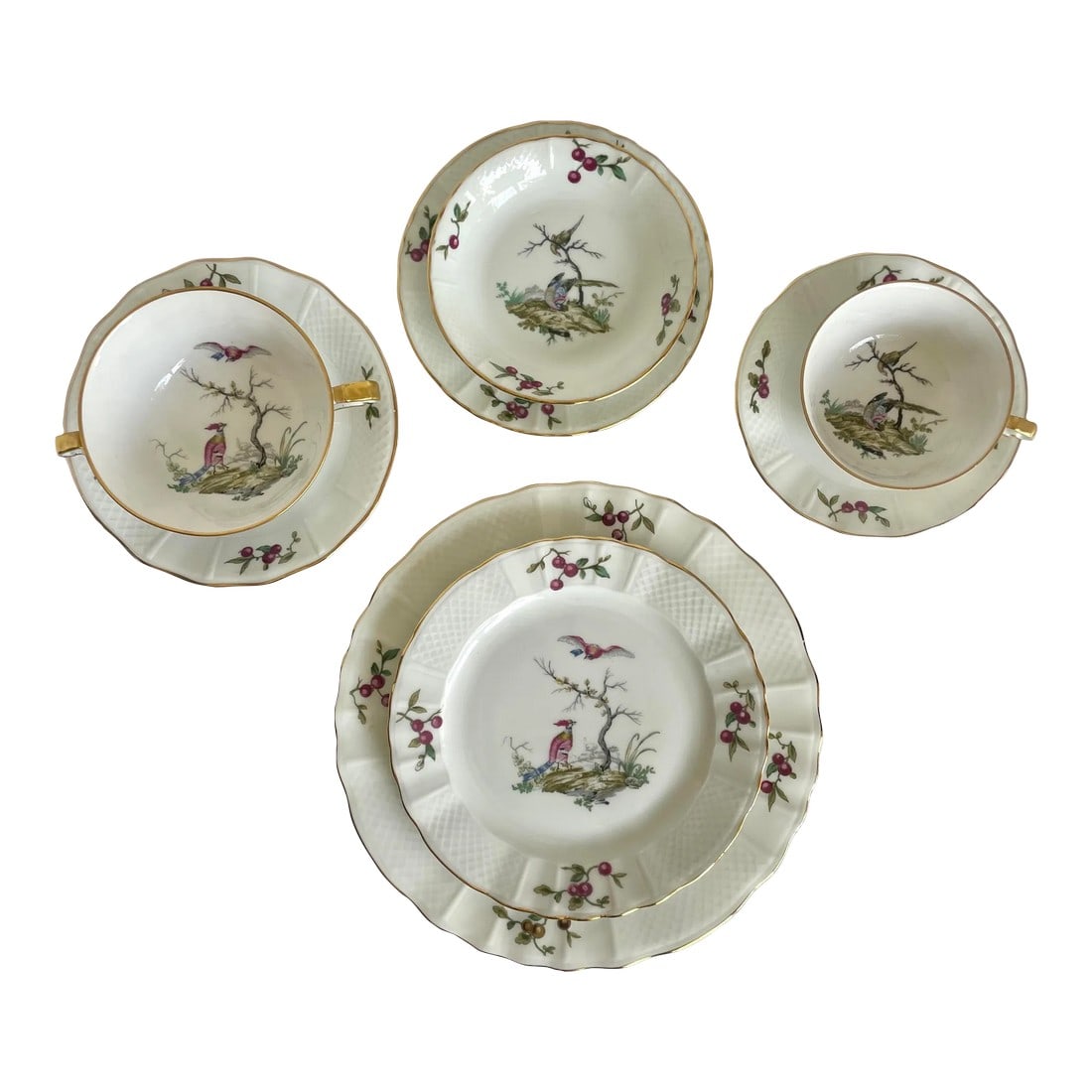 103 Piece Set French Limoges "Mennecy" China Dinnerware by Bernardaud (1 of 12)