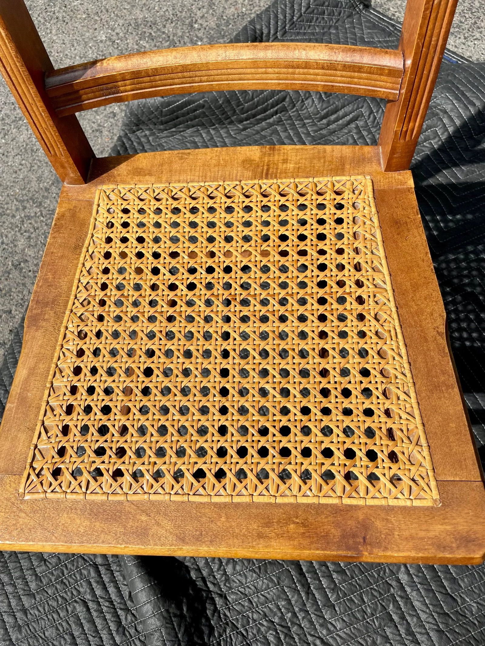 Ball and Stick, Antique Pressed Back Chairs With Cane Seats - Set of 4 - 10