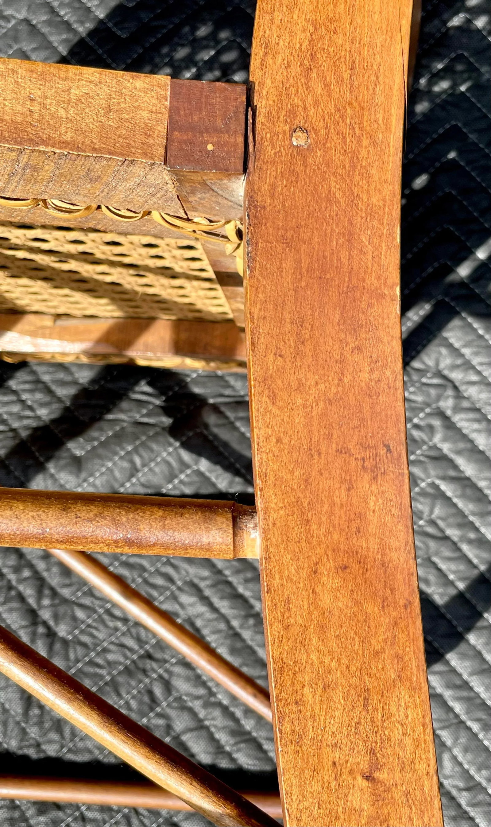 Ball and Stick, Antique Pressed Back Chairs With Cane Seats - Set of 4 - 11