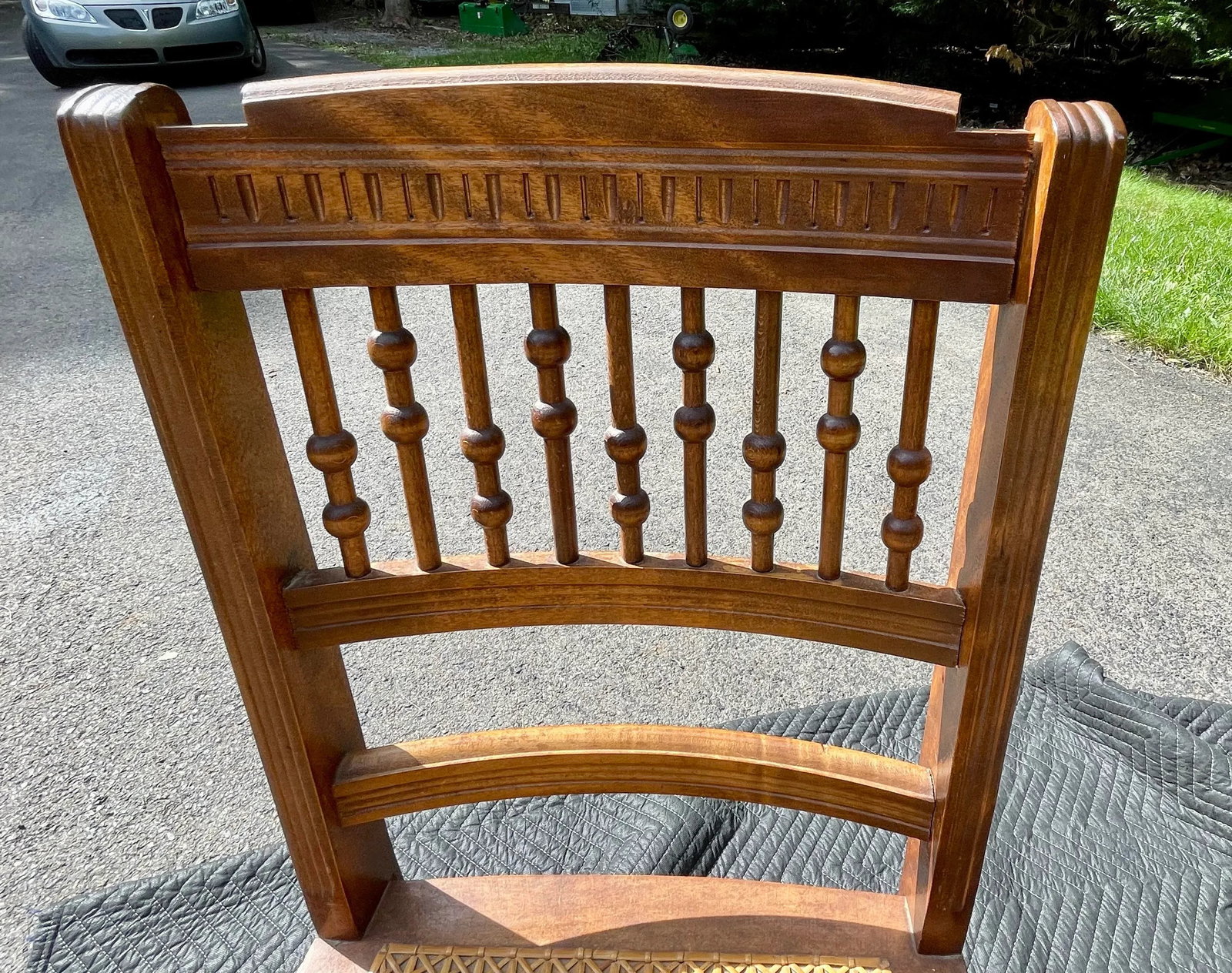 Ball and Stick, Antique Pressed Back Chairs With Cane Seats - Set of 4 - 8