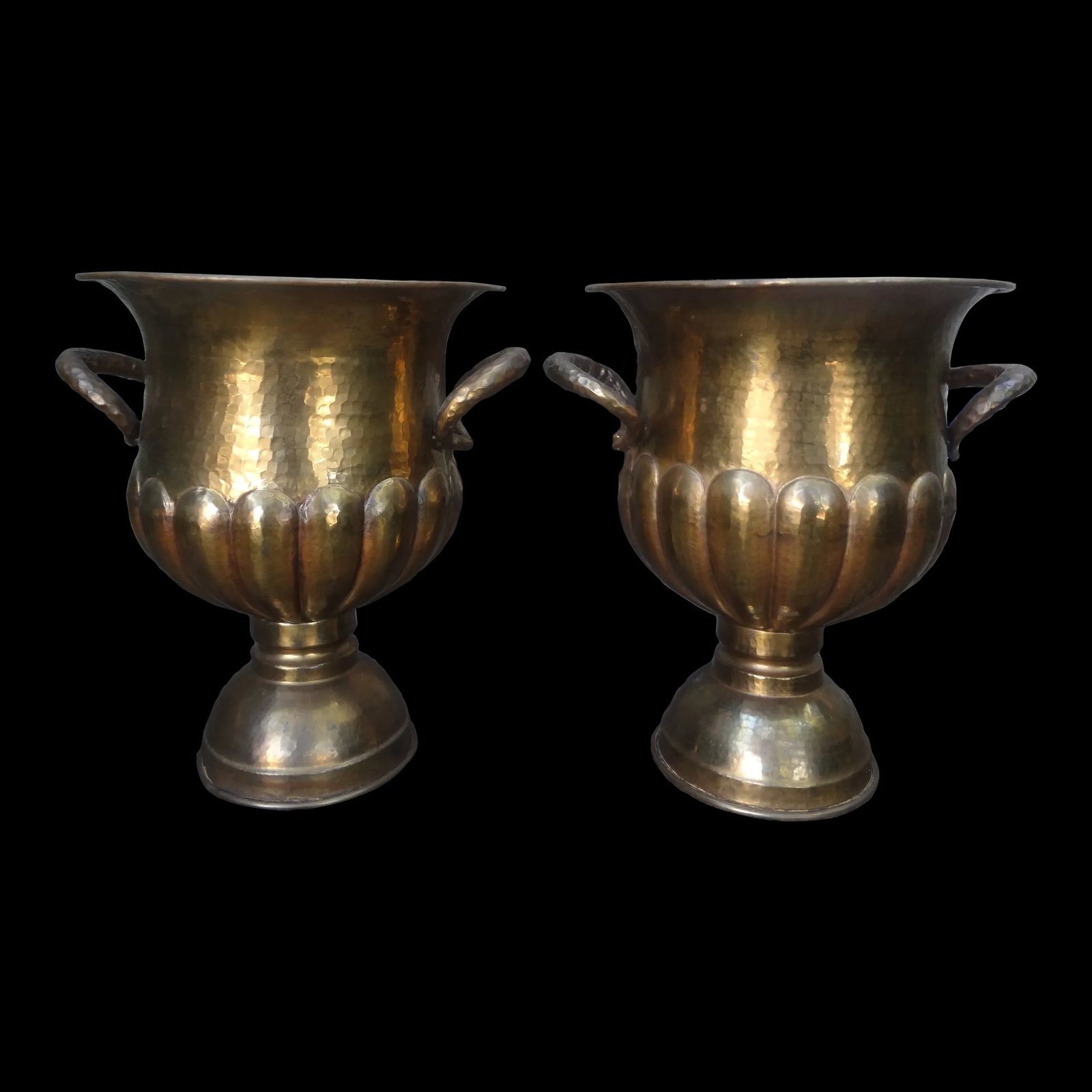 Pair of Vintage Italian Brass Wine or Champagne Coolers (1 of 11)