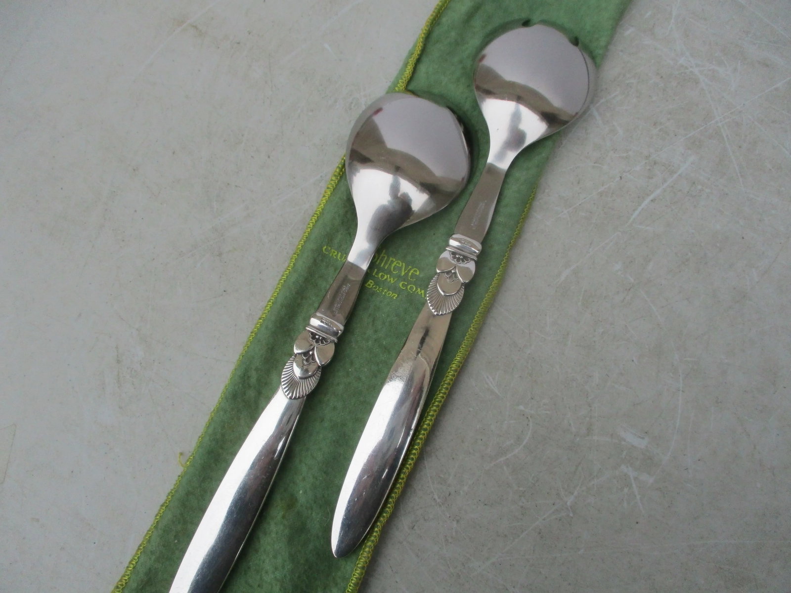 Georg Jensen Cactus Serving Set Circa 1950s. - Set of 2 - 4