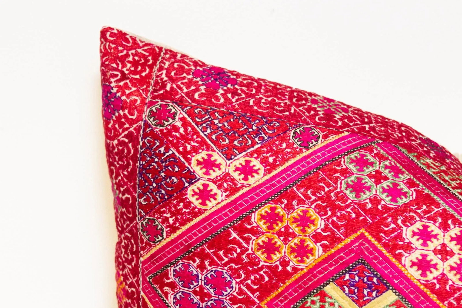 Antique Nilgiri Sindh Silk Pillow - 5