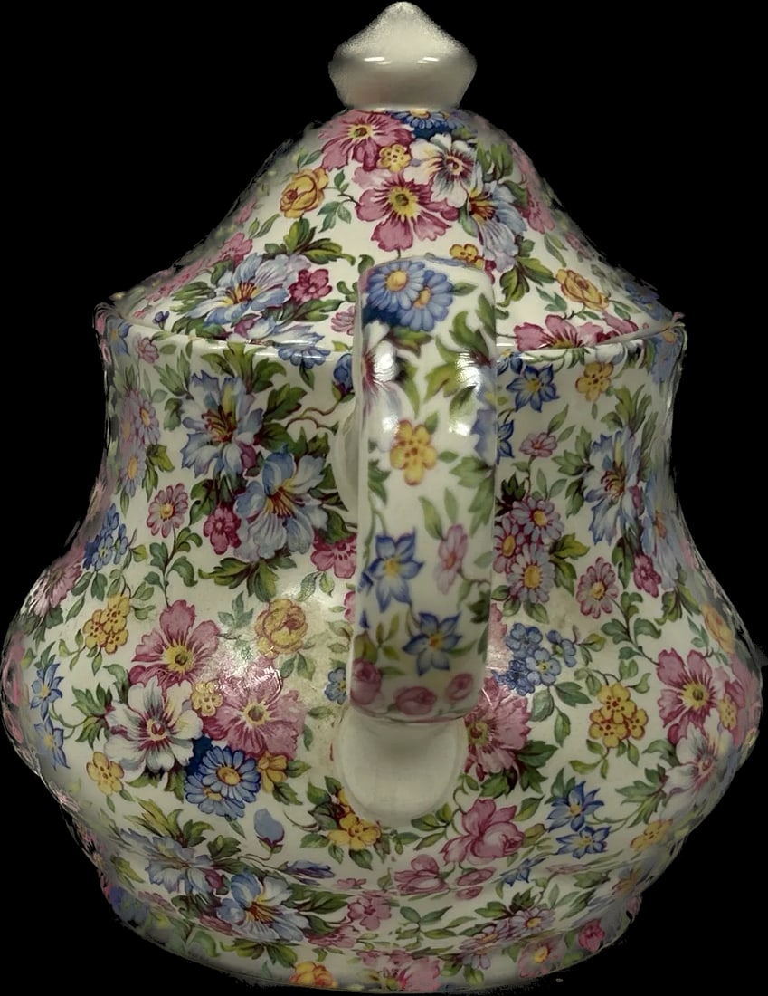 Vintage English Staffordshire Laura Chintz Teapot - 2