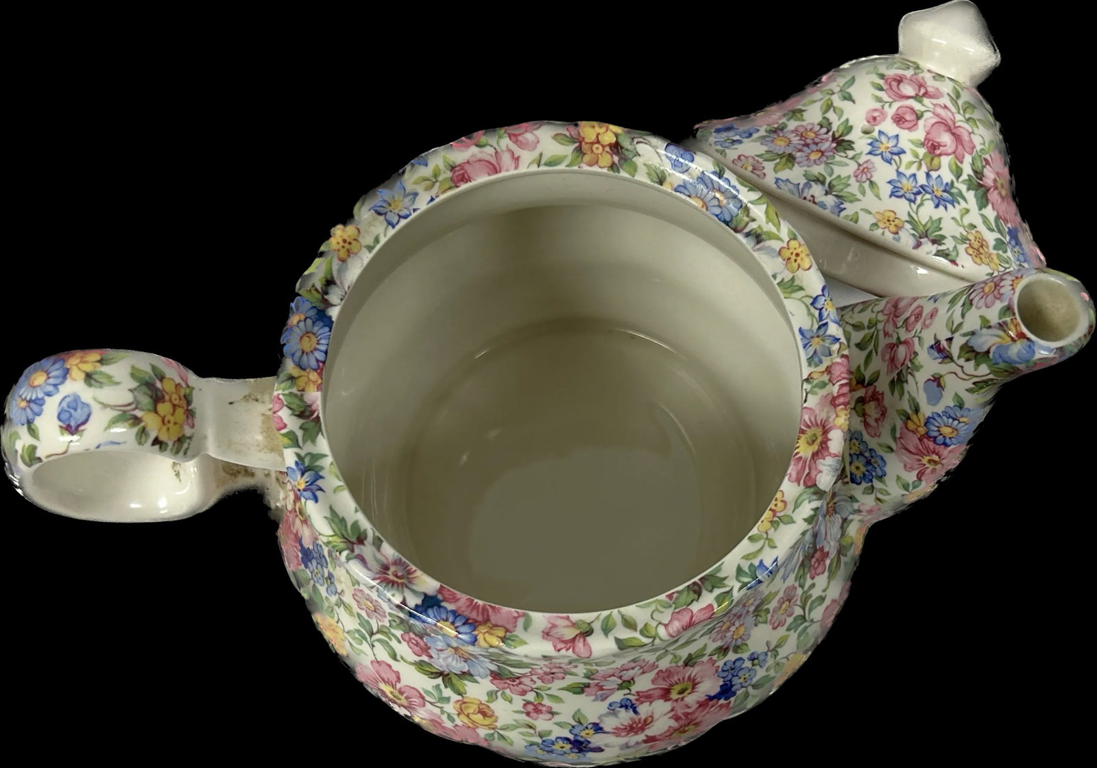 Vintage English Staffordshire Laura Chintz Teapot - 5