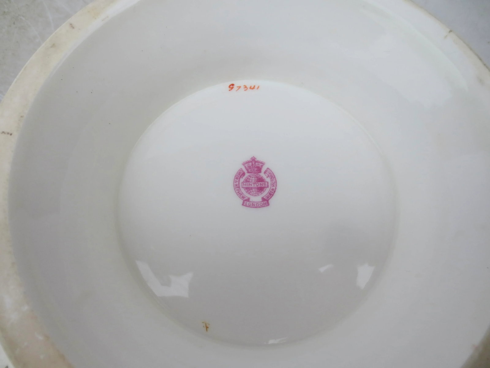 Mintons Green & Nephew Reticulated Porcelain Plate - Pair of 2 - 6