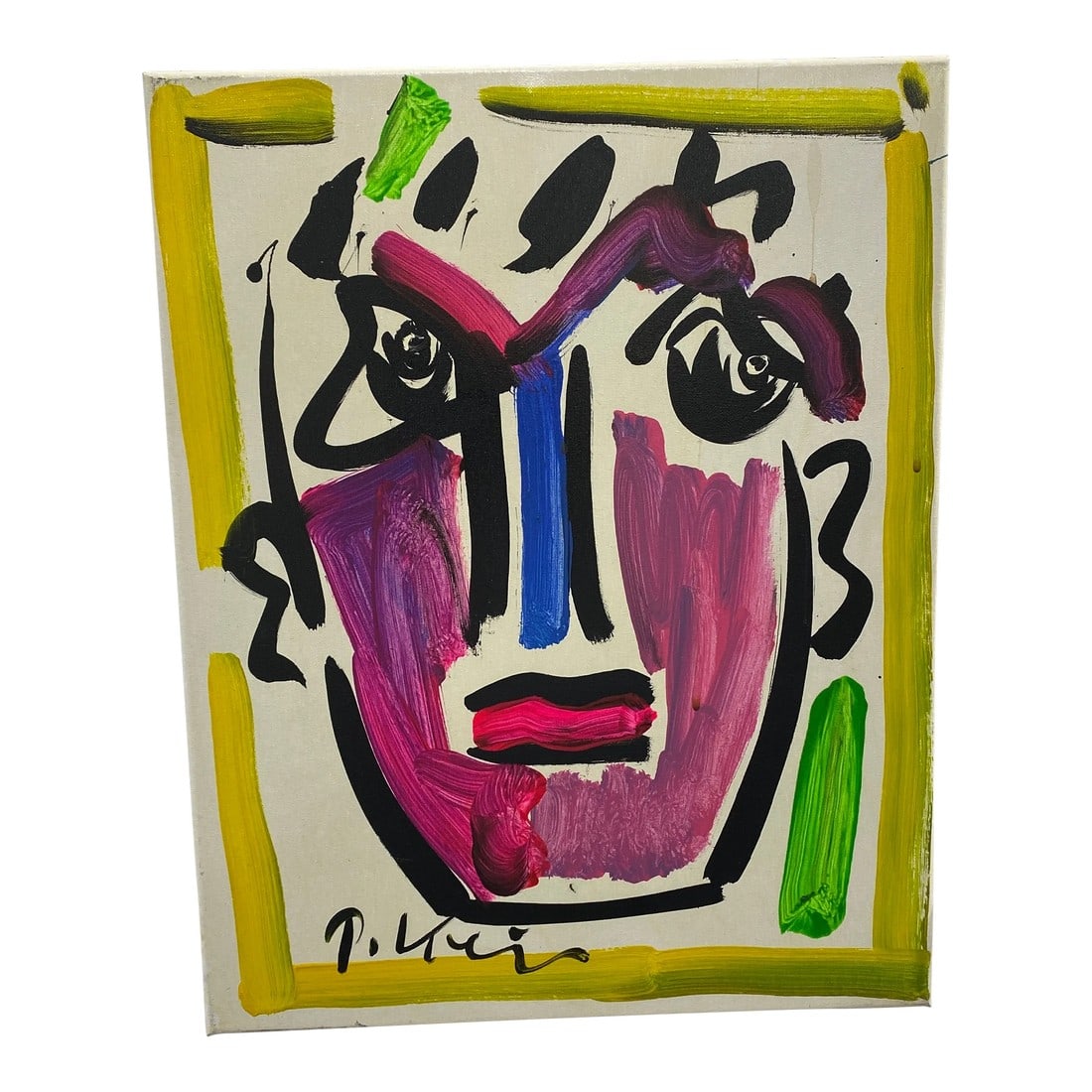 Vintage Abstract Portraiture; Original Artwork by Peter Robert Keil (1 of 6)