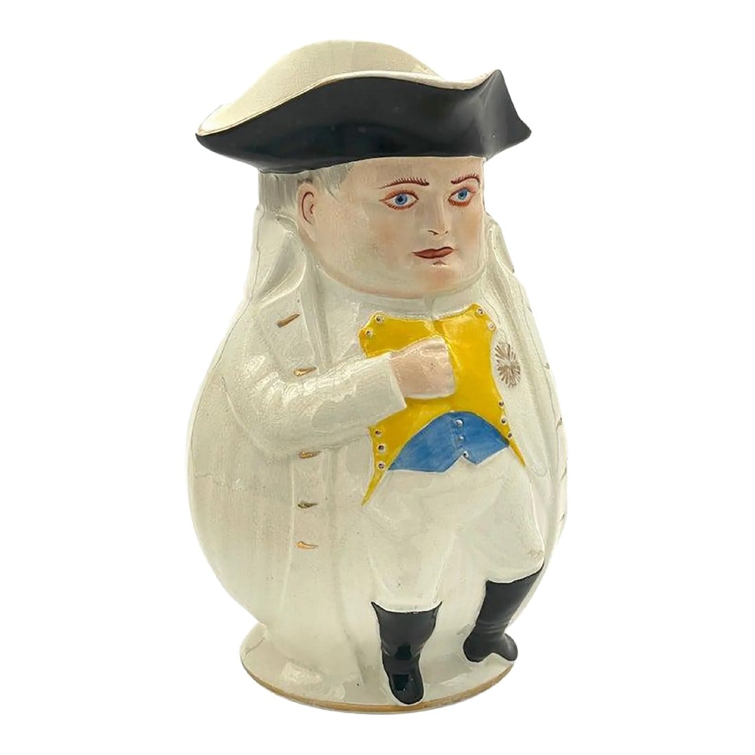 Late 19th Century President William McKinley as Napoleon Large Toby Mug, by Morris & Willmore: President William McKinley as Napoleon Large Toby Mug, by Morris & Willmore Made by Columbian Art Pottery / Morris and Willmore of Trenton, New Jersey This model was made in sizes from 4.5-inches