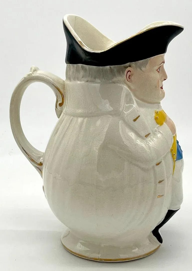 Late 19th Century President William McKinley as Napoleon Large Toby Mug, by Morris & Willmore - 3