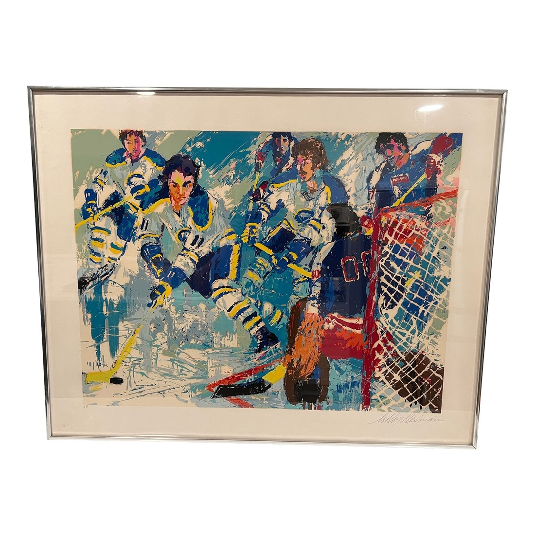LeRoy Neiman "French Connection" Artist Proof Hockey Serigraph C. 1977: LeRoy Neiman (American, 1921-2021), circa 1977. "This artwork is one of Neiman's most renowned hockey illustrations. The artwork features the famed Buffalo Sabres line of Rene Robert, Gilbert