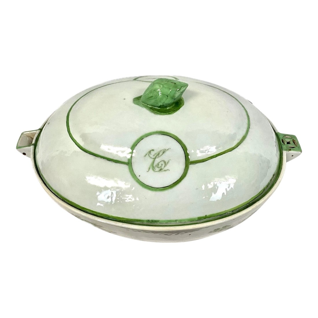 Large Chinese Export Porcelain Warming Dish With Lid (1 of 11)