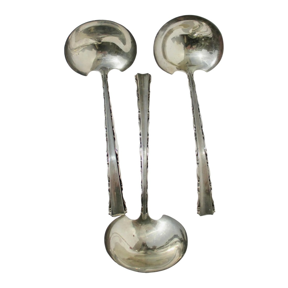 Mandrigal Pattern Sterling Silver Saddles -Set of 3 (1 of 4)