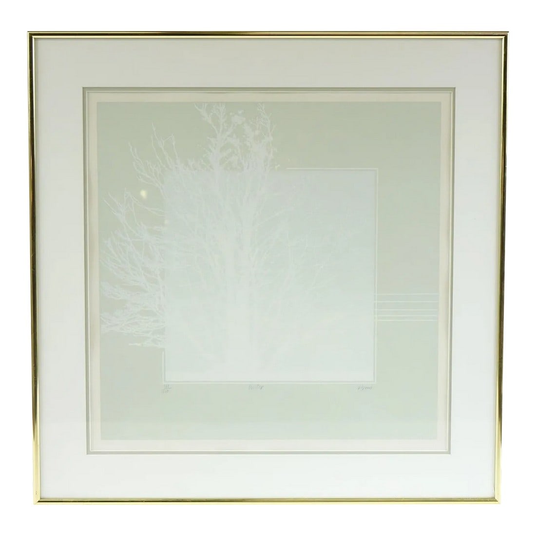 Late 20th Century Winter Lithograph Signed (1 of 6)