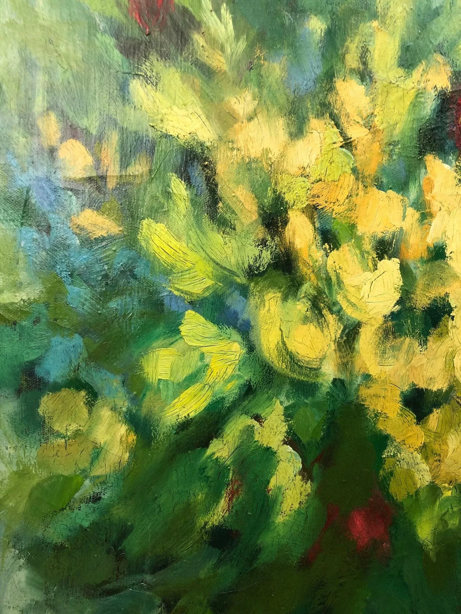 The Pulse of Flowers - Abstract Original Oil on Canvas - 3