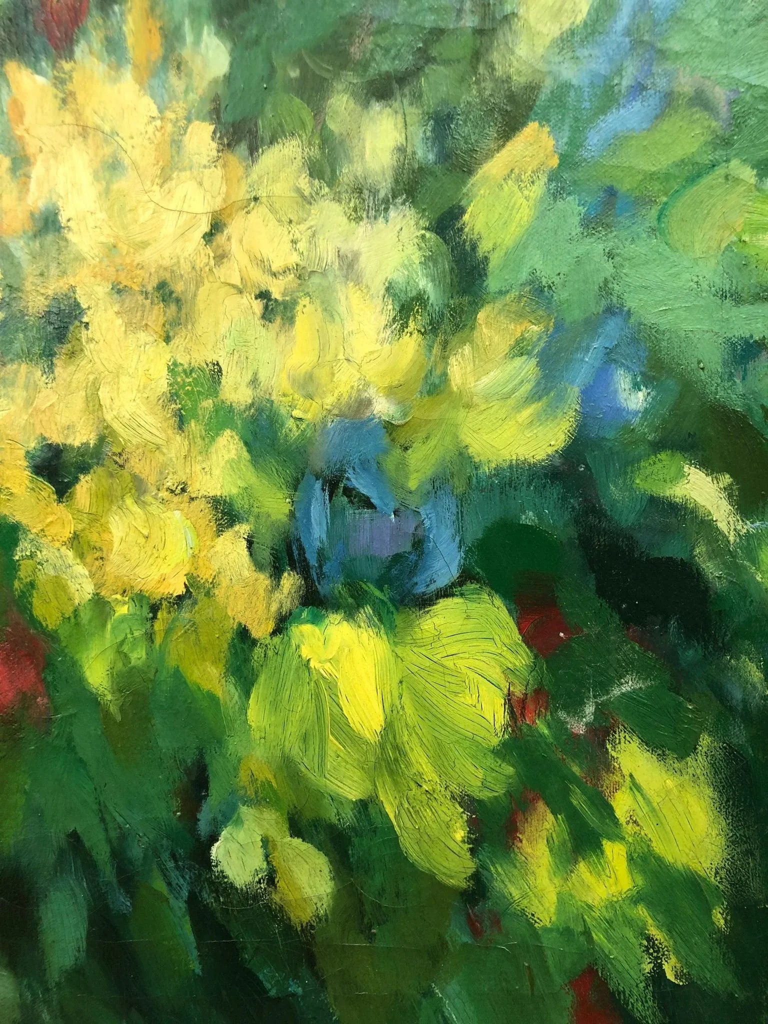 The Pulse of Flowers - Abstract Original Oil on Canvas - 4