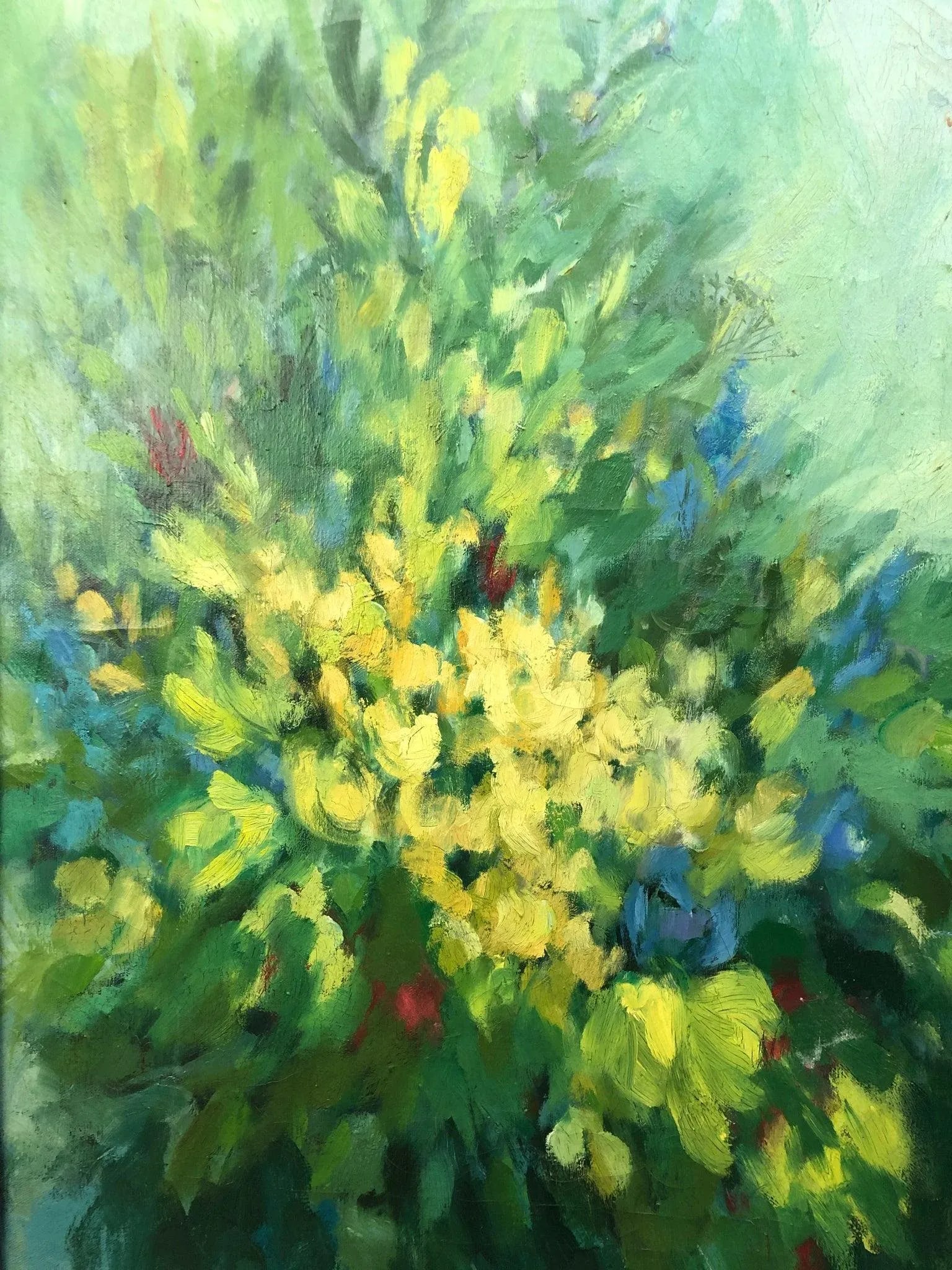 The Pulse of Flowers - Abstract Original Oil on Canvas - 5
