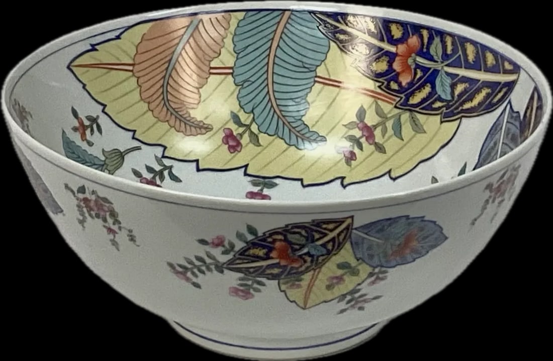Tobacco Leaf 10 Inch Bowl by Seymour Mann - 9