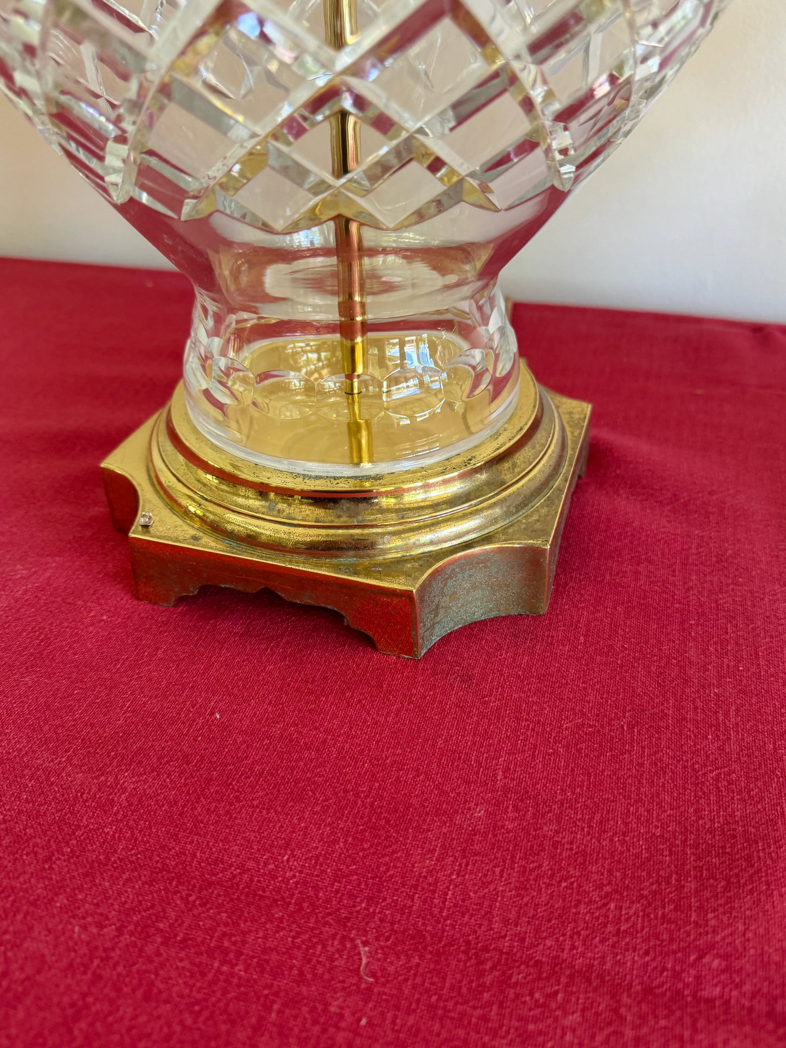 1990s Vintage Bohemia Crystal Table Lamps - Set of Two - 8