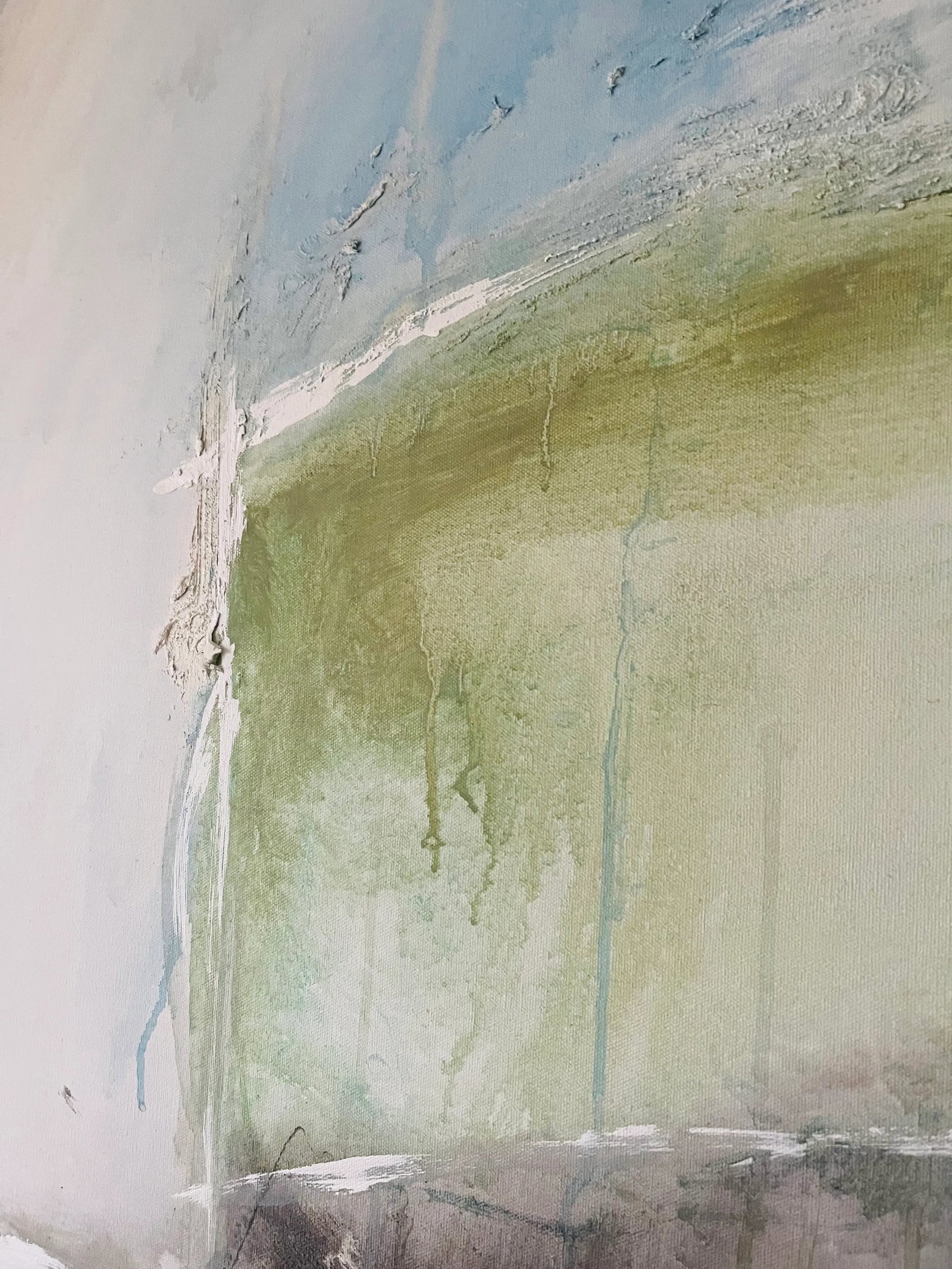 1970s Large Abstract Modern T.W.Stewart Oil on Canvas Painting - 4