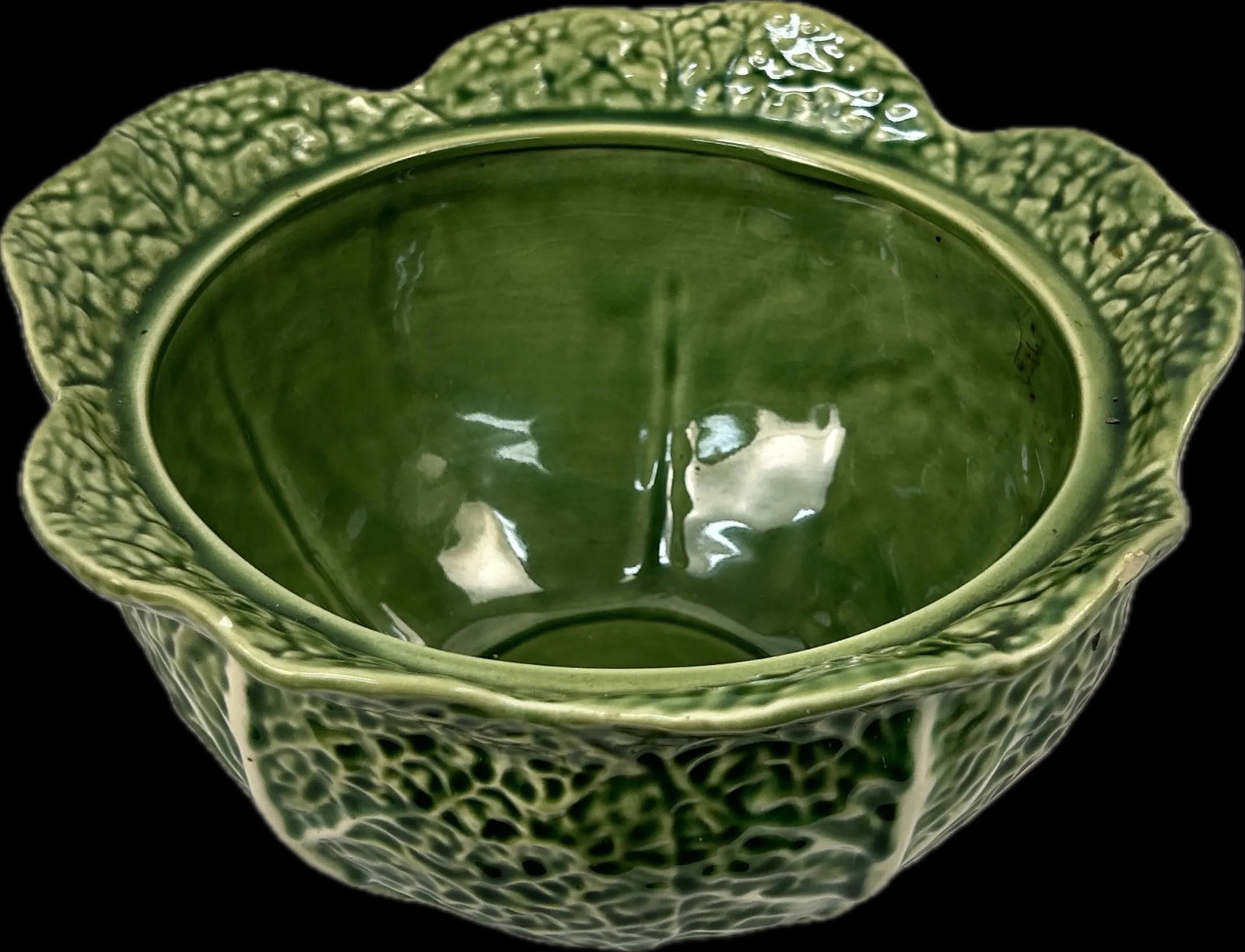 Bordallo Pinheiro Cabbage Leaf Soup Tureen With Lid/Ladle - 5