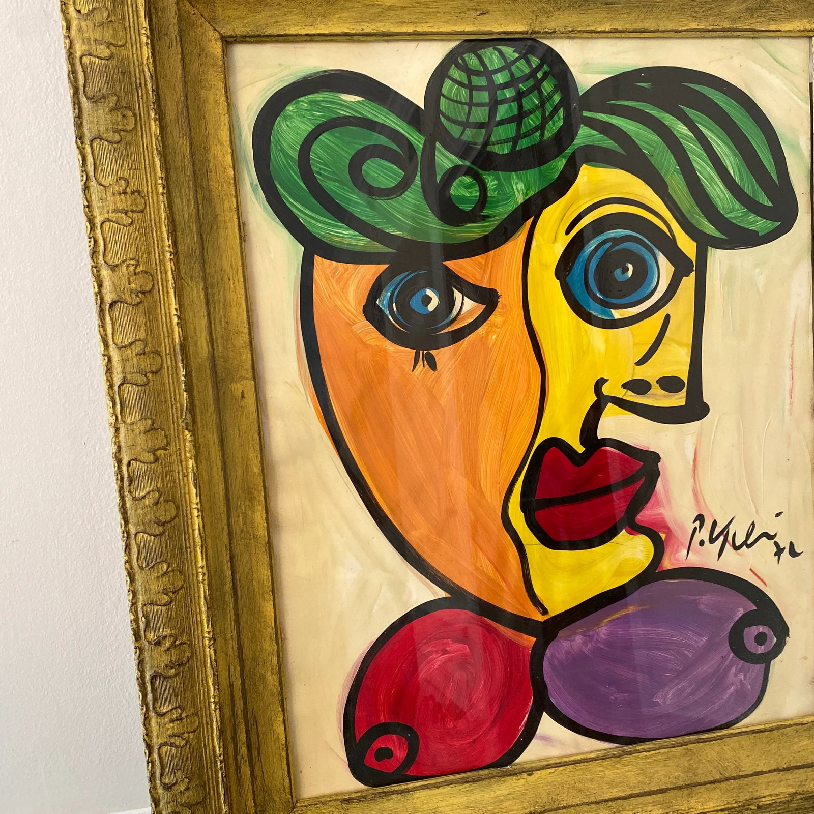 Vintage Cubist Portraiture; Original 1970s Artwork by Peter Robert Keil - 5