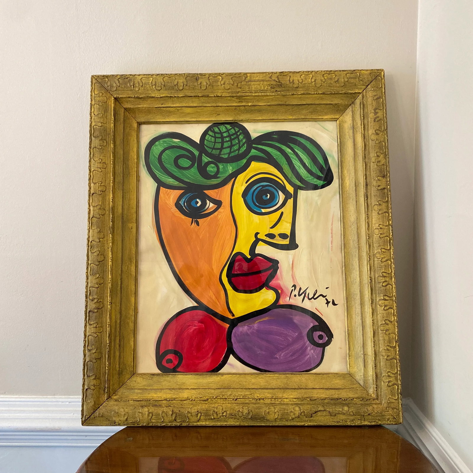 Vintage Cubist Portraiture; Original 1970s Artwork by Peter Robert Keil - 7