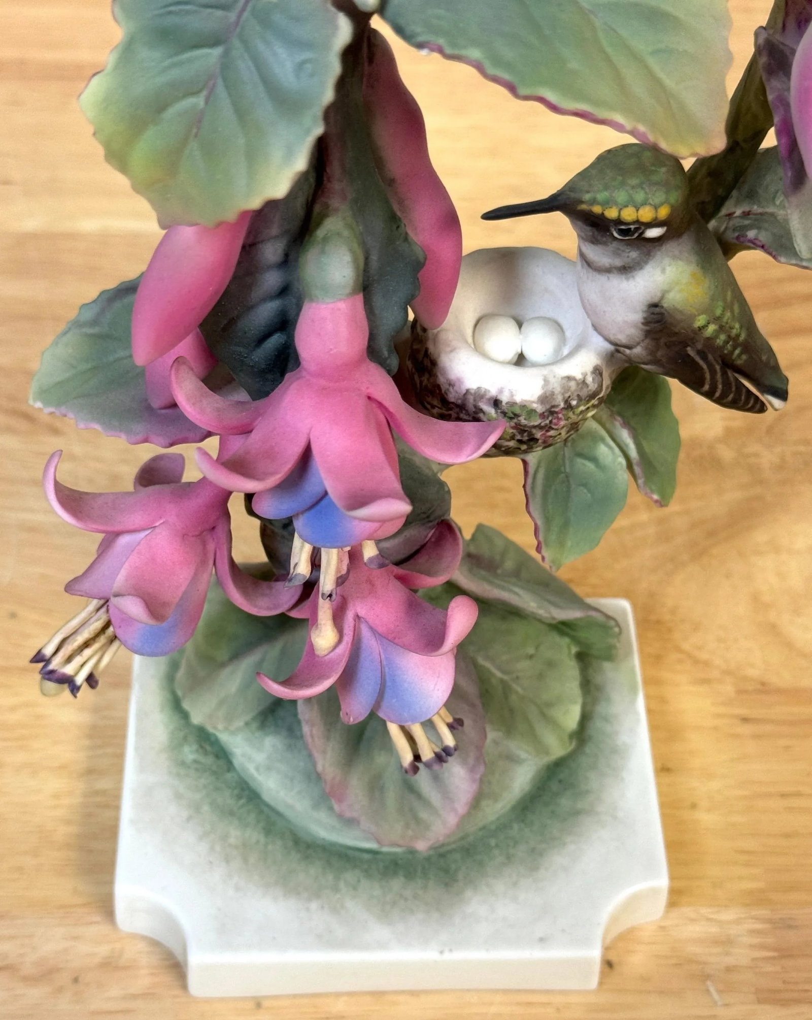 Royal Worcester Ruby Throated Hummingbird by Dorothy Doughty with Custom Crate - 12