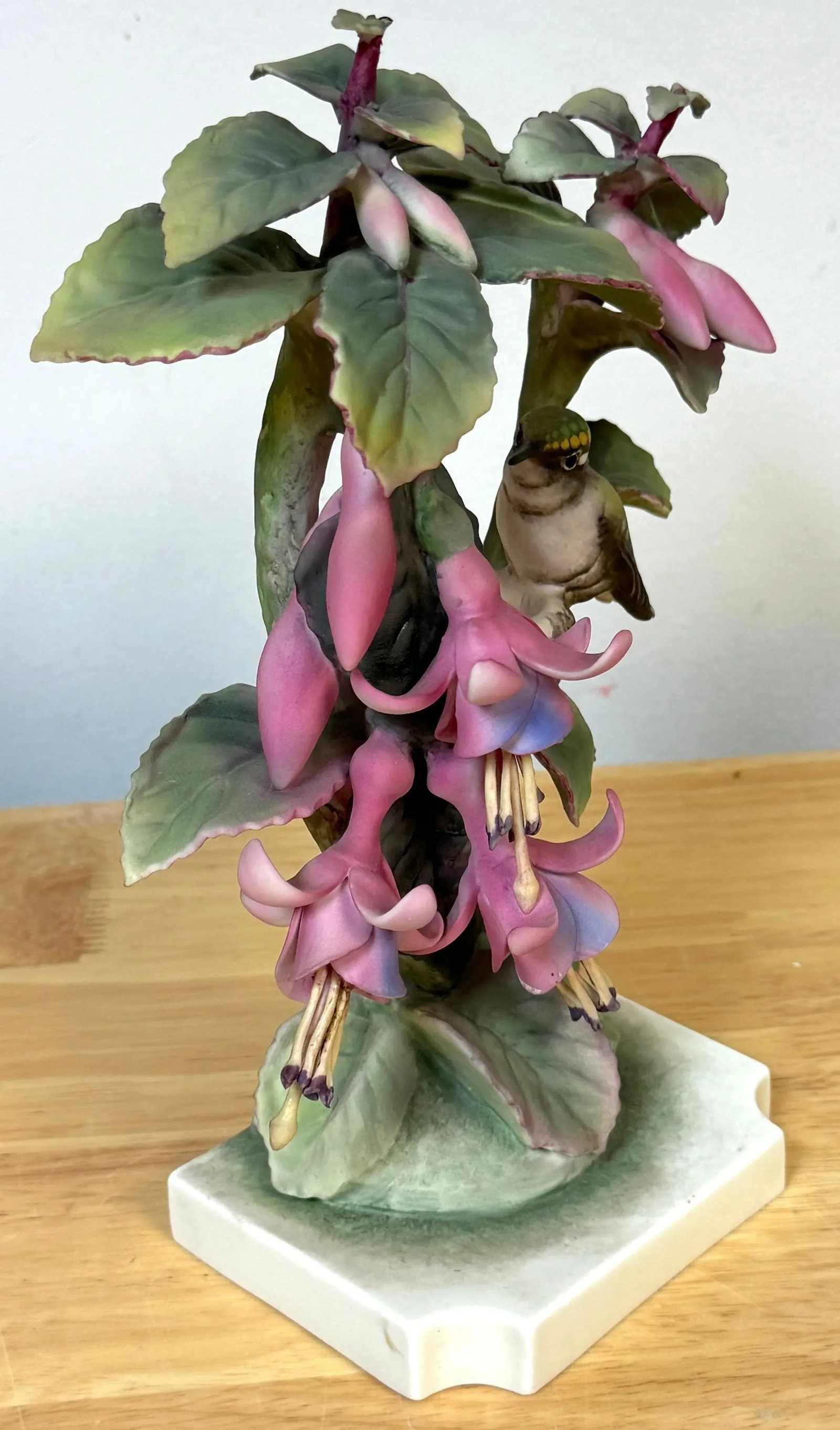 Royal Worcester Ruby Throated Hummingbird by Dorothy Doughty with Custom Crate - 7