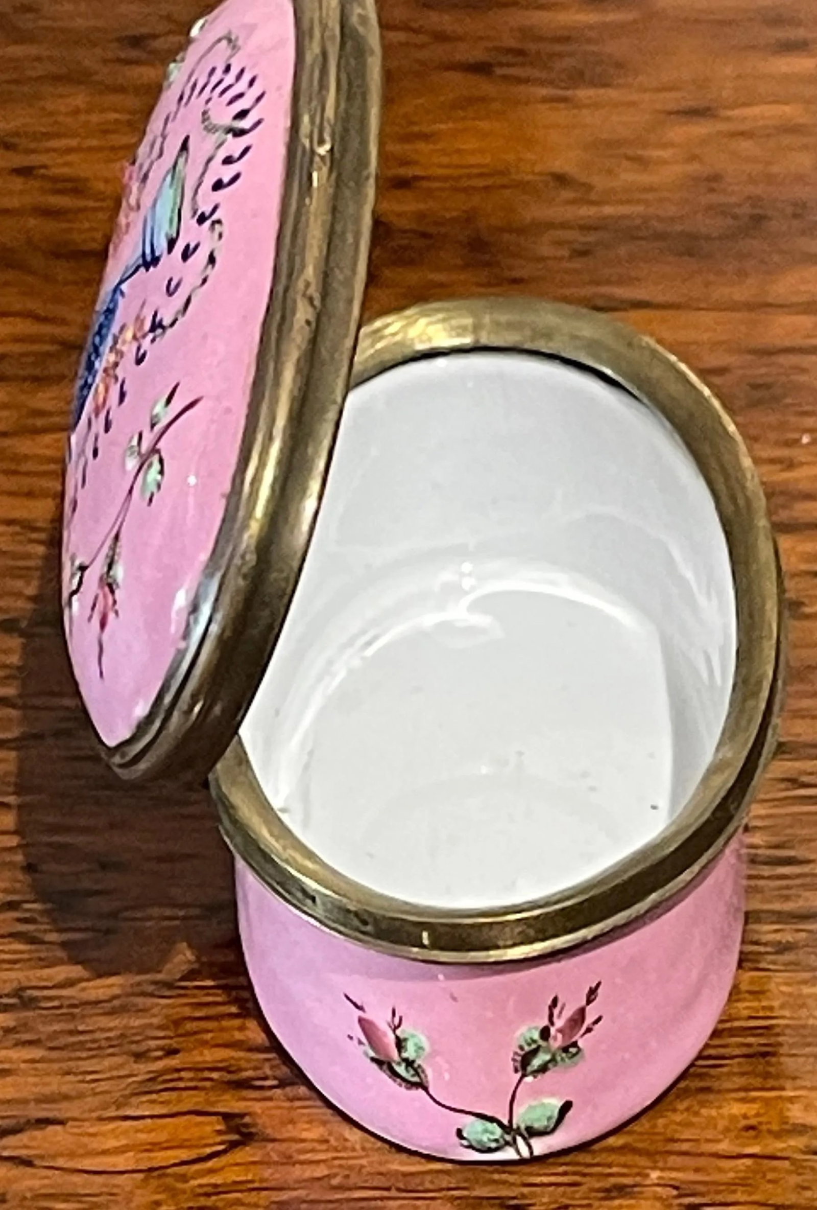 18th C Pink Battersea-Bilston Mourning Box, Ex-Collection of h.r.h Princess Roya - 10