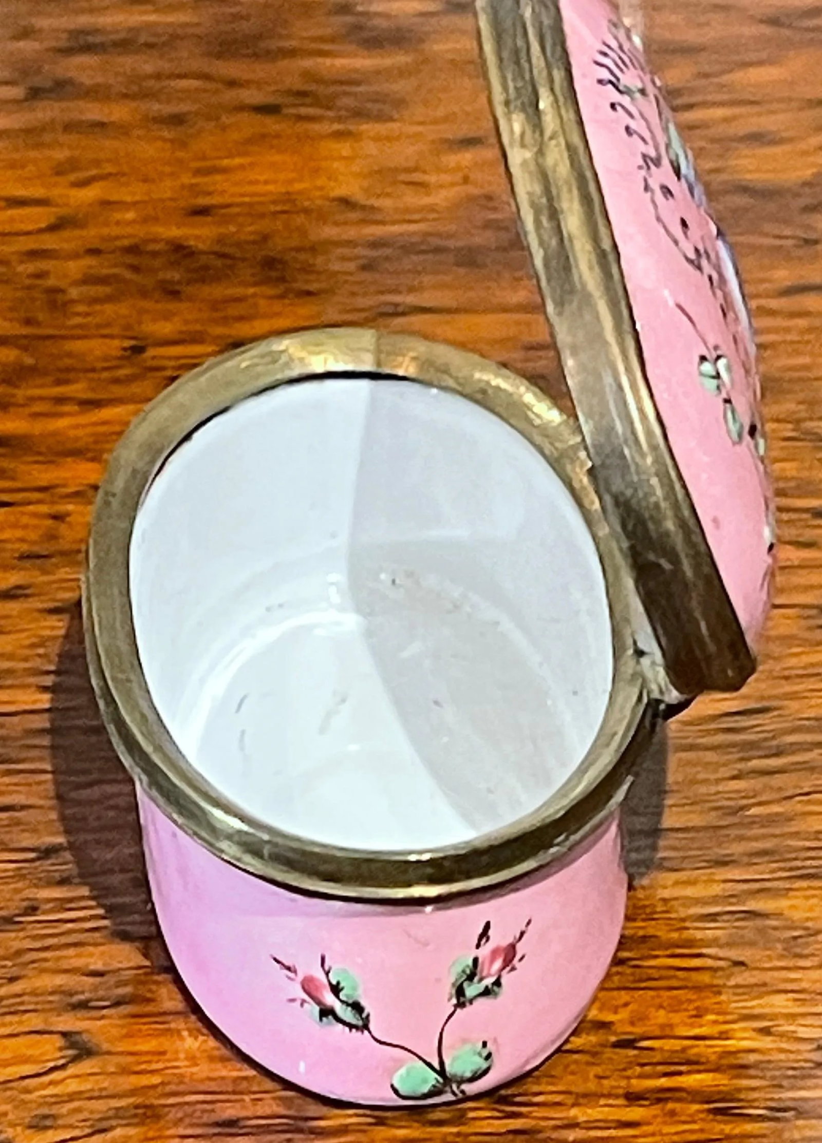 18th C Pink Battersea-Bilston Mourning Box, Ex-Collection of h.r.h Princess Roya - 11