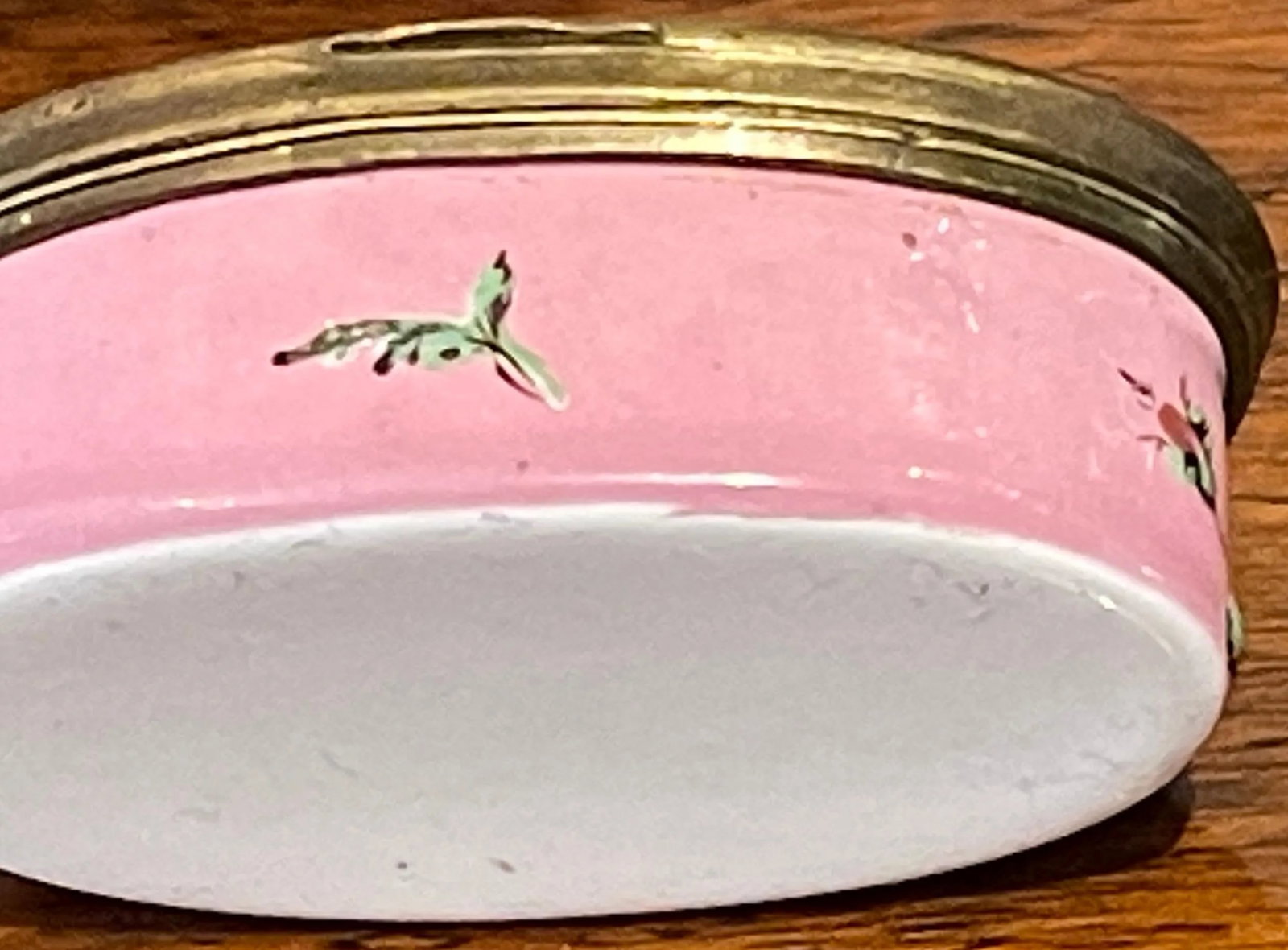 18th C Pink Battersea-Bilston Mourning Box, Ex-Collection of h.r.h Princess Roya - 2