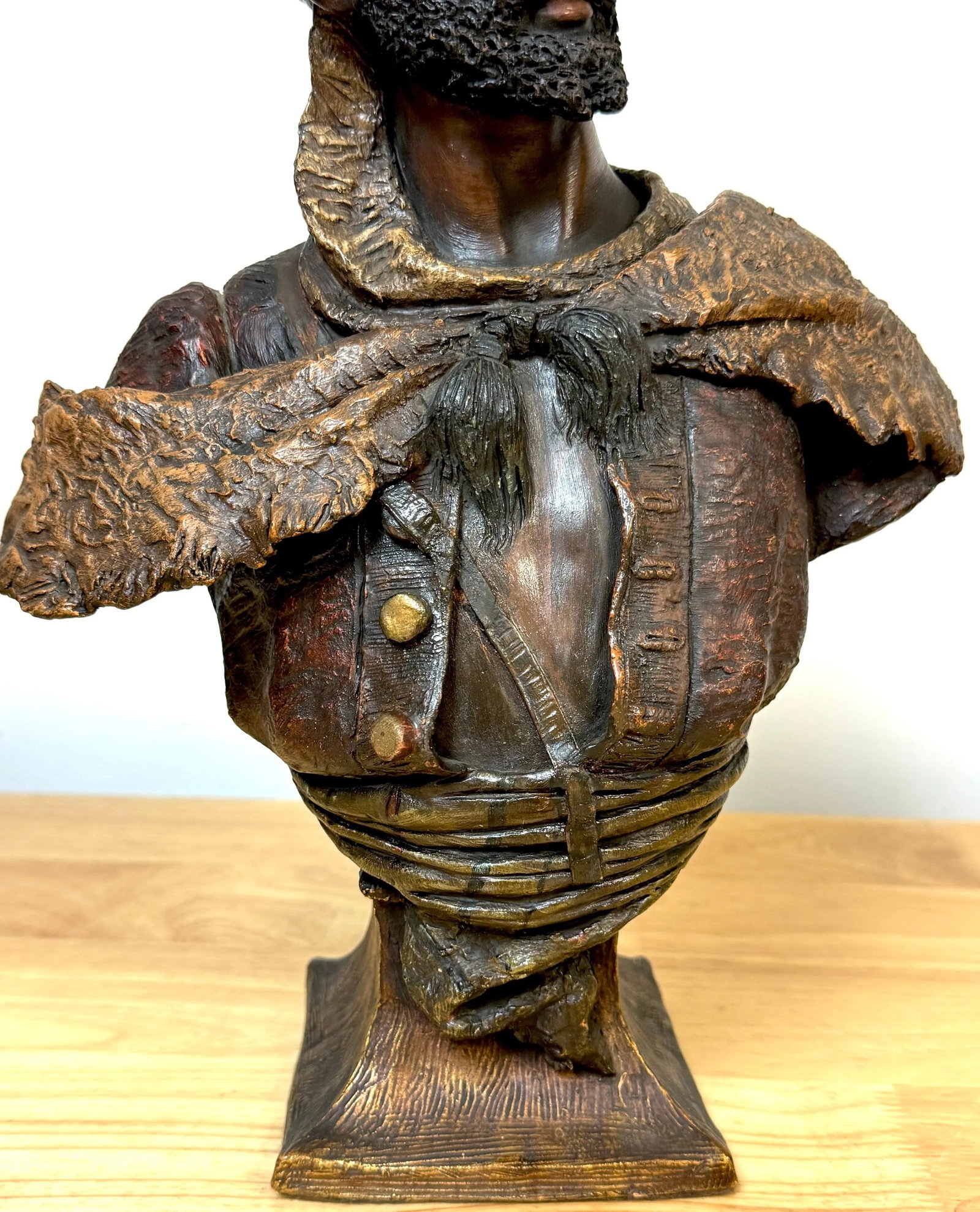 Bust of North African Tribesman, 'DE CAâˆšèD' by Friedrich Siegfried - 7