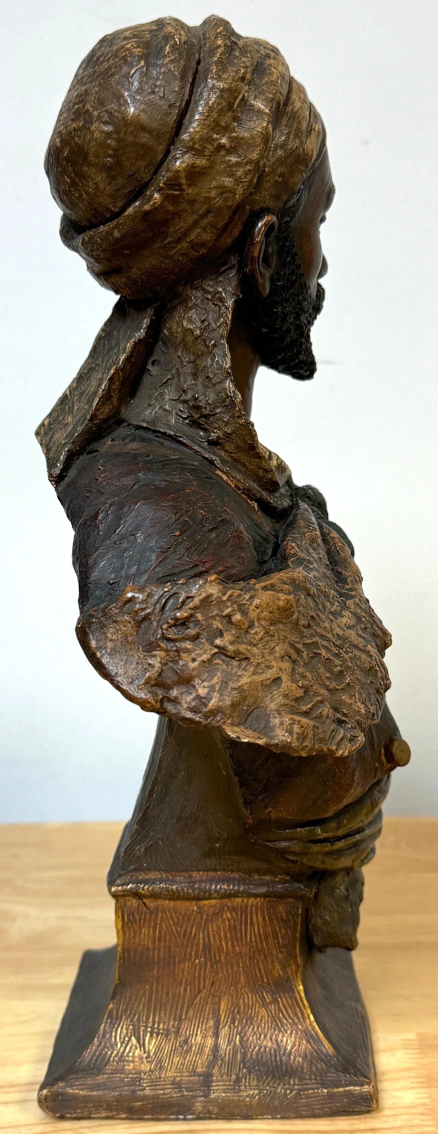 Bust of North African Tribesman, 'DE CAâˆšèD' by Friedrich Siegfried - 9