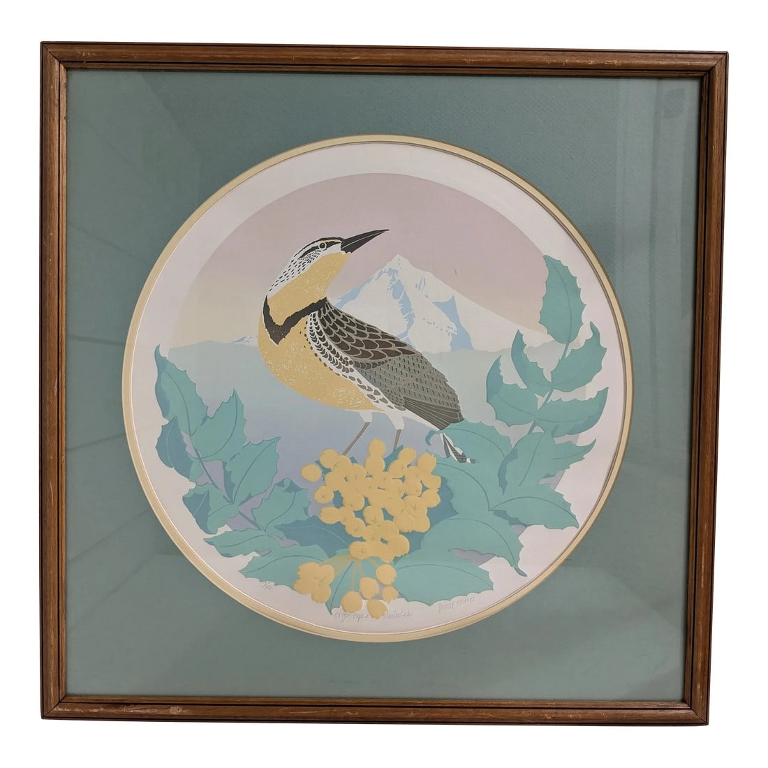 Denise Harris Hand Embellished Signed and Framed Lithograph: This striking hand-embellished lithograph by renowned contemporary artist Denise Harris combines vibrant colors, bold compositions, and delicate textures to create an unforgettable piece of art.