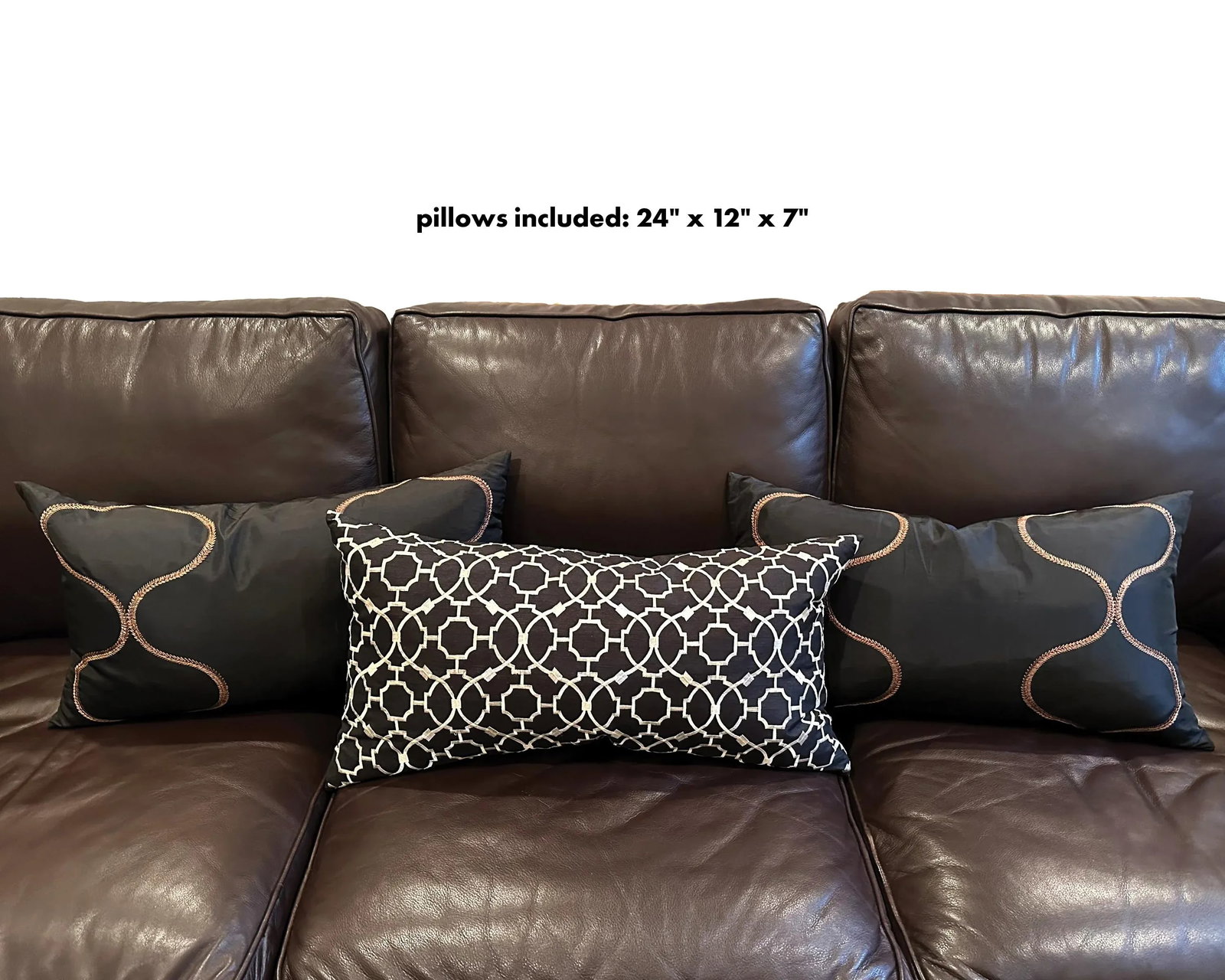 Thomasville Premium Brown Leather Sofa - 11