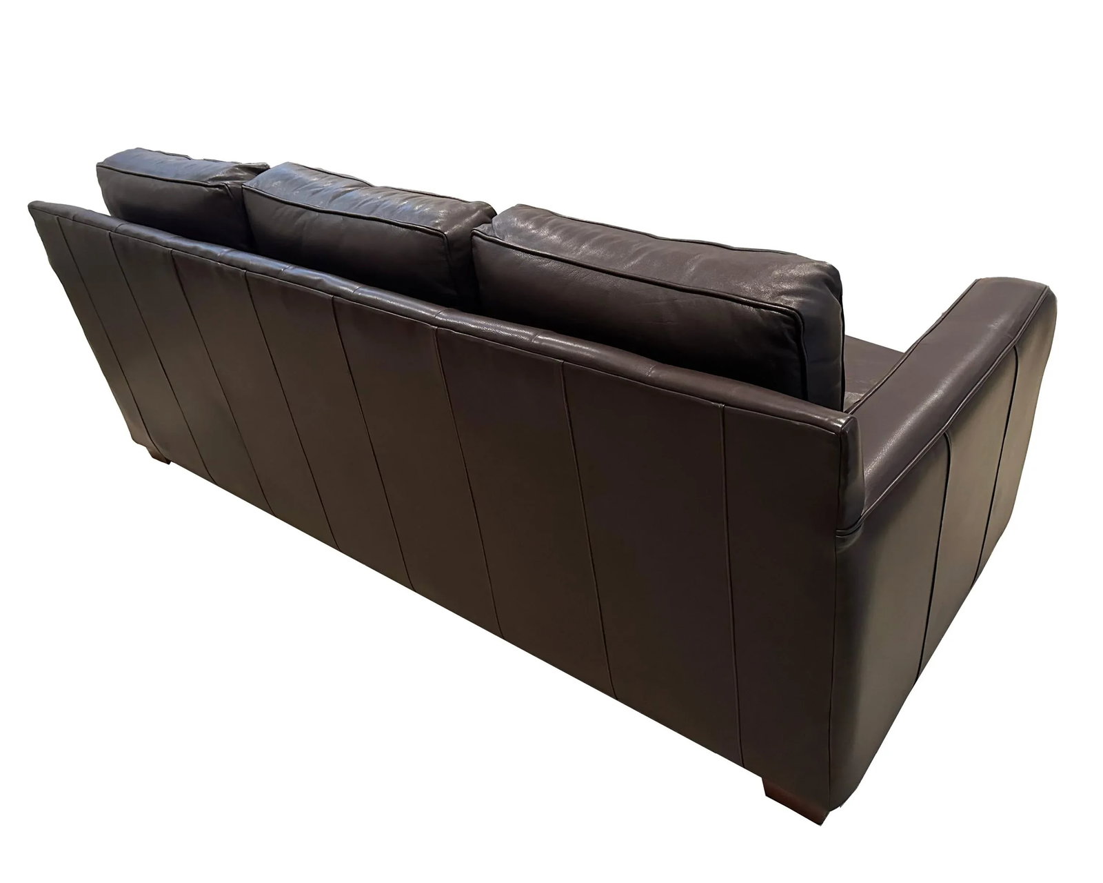 Thomasville Premium Brown Leather Sofa - 6
