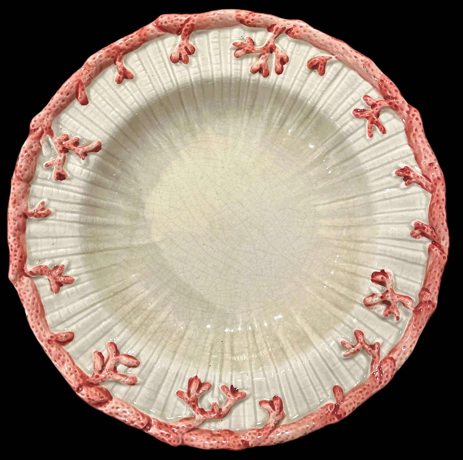 1970s Fitz & Floyd Oceana Nautilus Dinner Plates and Soup Salad Bowls - Set of 4 - 7